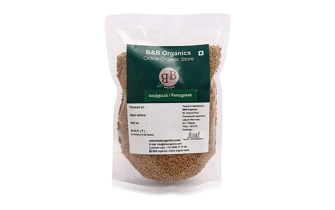 B&B Organics Fenugreek    Pack  100 grams